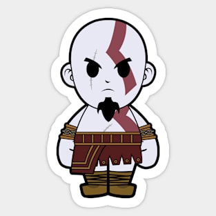 Kratos God of War Chibi Sticker